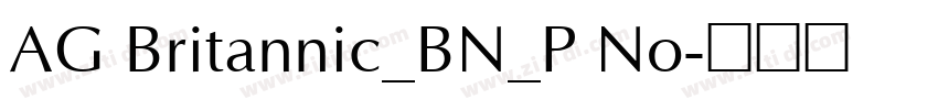 AG Britannic_BN_P No字体转换